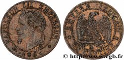 Un centime Napoléon III, tête laurée 1861 Strasbourg F.103/2