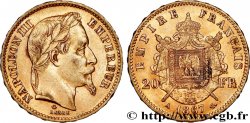 20 francs or Napoléon III, tête laurée 1867 Paris F.532/15