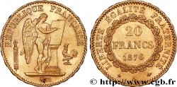 20 francs or Génie, IIIe République 1876 Paris F.533/4