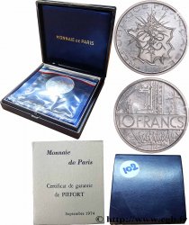 Piéfort argent de 10 francs Mathieu 1974 Pessac GEM.186 P2