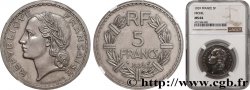 5 francs Lavrillier, nickel 1939  F.336/8 SPL64 NGC