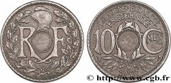 10 centimes Lindauer, Fauté non perforé 1927  F.138/14 var.