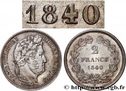 2 francs Louis-Philippe, date en 4/3 1840 Rouen F.260/77 var. SUP+
