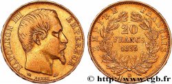 20 francs or Napoléon III, tête nue 1855 Lyon F.531/7
