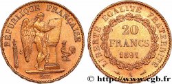 20 francs or Génie, Troisième République 1891 Paris F.533/15 TTB+