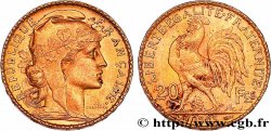 20 francs or Coq, Dieu protège la France 1905 Paris F.534/10