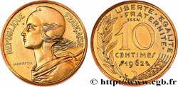 Essai-piéfort de 10 centimes Marianne 1962 Paris GEM.46 EP MS64