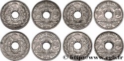 Lot de quatre 25 centimes Lindauer, Cmes souligné n.d. Paris F.170/2 à 5 TTB/TTB+