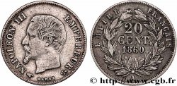 20 centimes Napoléon III, tête nue 1860 Paris F.148/13