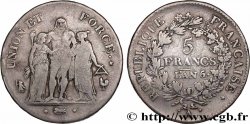 5 francs Union et Force, Union serré, avec glands intérieurs et gland extérieur 1798 Paris F.288/37