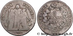5 francs Union et Force, Union serré, avec glands intérieurs et gland extérieur 1800 Bayonne F.288/144