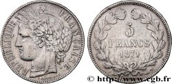 5 francs Cérès, sans légende 1871 Bordeaux F.332/8