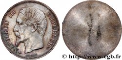 Épreuve Uniface avers de 1 franc Napoléon III, tête nue n.d. Paris F.214/4 var. SUP