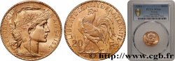 20 francs or Coq, Liberté Égalité Fraternité 1910 Paris F.535/4