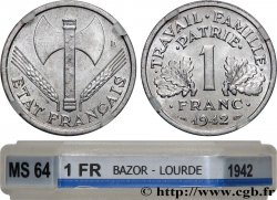 1 franc Francisque, lourde 1942  F.222/3