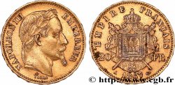 20 francs or Napoléon III, tête laurée 1867 Paris F.532/15
