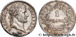 1 franc Napoléon Ier tête laurée, Empire français 1810 La Rochelle F.205/17 TTB45