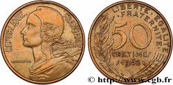 50 centimes Marianne, col à 4 plis 1962 Paris F.197/3