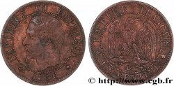 Un centime Napoléon III, tête nue 1856 Strasbourg F.102/28