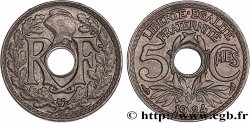 5 centimes Lindauer, petit module 1924 Paris F.122/8