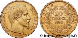 20 francs or Napoléon III, tête nue 1858 Strasbourg F.531/14 TTB53