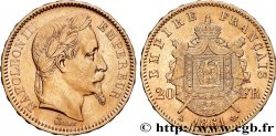 20 francs or Napoléon III, tête laurée 1861 Paris F.532/1
