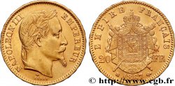 20 francs or Napoléon III, tête laurée, petit BB 1867 Strasbourg F.532/16