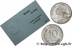 Piéfort Argent de 10 centimes Marianne, Certificat n°Ag0001 1980 Pessac GEM.46 P2 MS