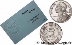 Piéfort argent de 5 centimes Marianne, Certificat n°Ag0001 1980 Paris GEM.22 P2 MS