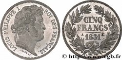 Essai de 5 (Cinq) francs en étain par Barre, tête laurée 1831 Paris VG.2762  SPL63