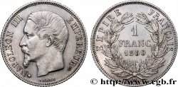 1 franc Napoléon III, tête nue, différent Abeille, 60/50 1860 Strasbourg F.214/18 TTB+