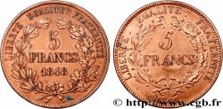 Concours de 5 francs, essai en cuivre double revers par Alard, et par Gayrard 1848 Paris VG.3111 (3059) rev. SUP