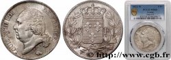 5 francs Louis XVIII, tête nue 1822 Lille F.309/75
