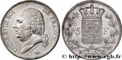 5 francs Louis XVIII, tête nue 1822 Lille F.309/75