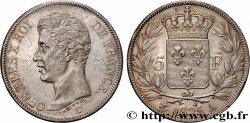 5 francs Charles X, 1er type, A inachevé 1825 Paris F.310/3 TTB+