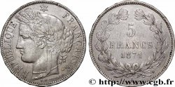 5 francs Cérès, sans légende 1871 Bordeaux F.332/8 TB+