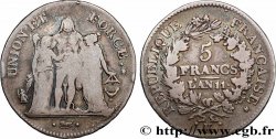 5 francs Union et Force, Union serré, seulement glands intérieurs 1803 Bordeaux F.288/193 TB