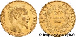 20 francs or Napoléon III, tête nue 1858 Paris F.531/13