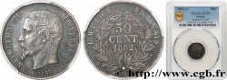 50 centimes Napoléon III, tête nue 1862 Paris F.187/16