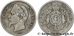 2 francs Napoléon III, tête laurée 1869 Strasbourg F.263/11