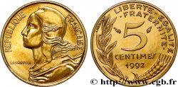 5 centimes Marianne, BU (Brillant Universel), frappe médaille 1992 Pessac F.125/31