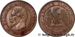 Deux centimes Napoléon III, tête nue, petit D et petit lion 1857 Lyon F.107/48 SUP