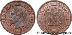 Deux centimes Napoléon III, tête nue 1853 Lyon F.107/5