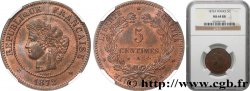 5 centimes Cérès 1872 Paris F.118/4 fST64 NGC