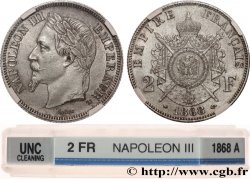 2 francs Napoléon III, tête laurée 1868 Paris F.263/8