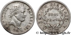 Demi-franc Napoléon Ier tête laurée, Empire français 1809 Paris F.178/1