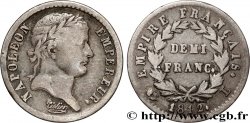 Demi-franc Napoléon Ier tête laurée, Empire français 1812 Bayonne F.178/41