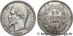 50 centimes Napoléon III, tête nue 1859 Strasbourg F.187/11
