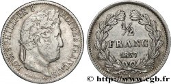 1/2 franc Louis-Philippe 1837 Rouen F.182/68 S35