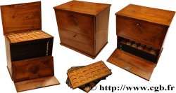 Médaillier fin XIXe-début XXe en bois n.d.   TTB+